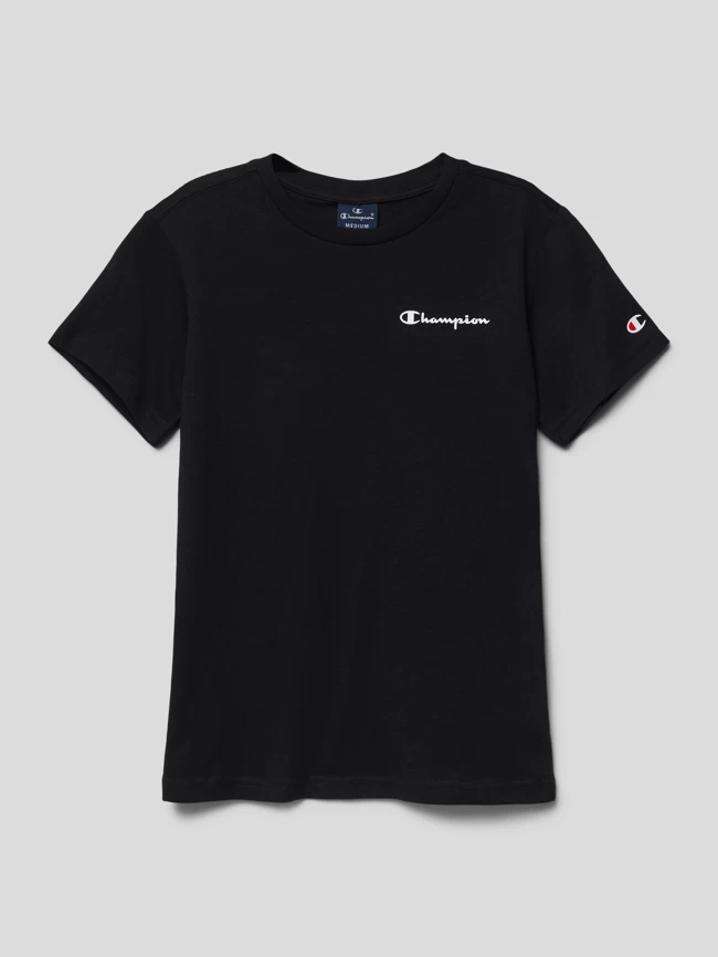 CHAMPION T-Shirt Mit Logo-Print - Schwarz 1 CHAMPION T-Shirt Mit Logo-Print - Schwarz