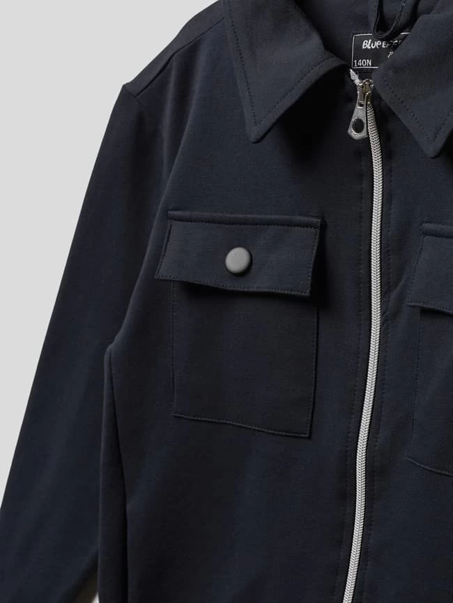 Blue Effect Hemdjacke Mit Reißverschluss - Marineblau 2 Blue Effect Hemdjacke Mit Reißverschluss - Marineblau – Bild 2