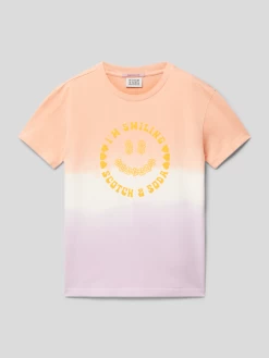 Scotch & Soda T-Shirt Mit Label-Print - Rosé
