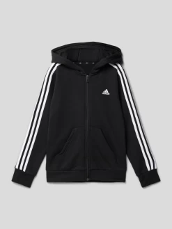 ADIDAS SPORTSWEAR Sweatjacke Mit Label-Print - Schwarz