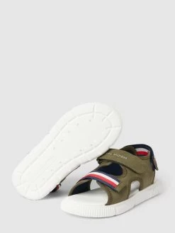 T.Hilfiger Kids Shoes Sandalen Mit Label-Details Modell 'STRIPES VELCRO SANDAL MIL' - Khaki -Kindermoden Kunterbunt 893j2li29d8l2c1j8d3kcl2k8584gjij90oksiaia5144hala4ql6kq261b52jac6d8kekag6d0jcl9p8so38db2c9j6aopkccp66o9k64qmce1hccs3geb1c9i3ichoclh66e8