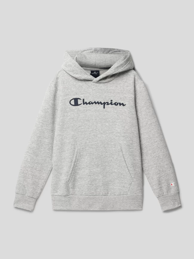 CHAMPION Hoodie Mit Logo-Print - Mittelgrau Meliert 1 CHAMPION Hoodie Mit Logo-Print - Mittelgrau Meliert