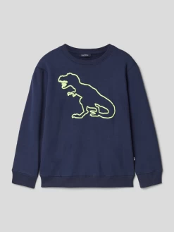 Blue Seven Sweatshirt Mit Motiv-Print - Blau