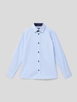 Paul Dantus Slim Fit Hemd Mit Allover-Muster - Bleu