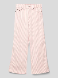 Tommy Hilfiger Teens Hose Mit Streifenmuster Modell 'MABEL' - Offwhite