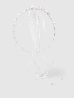 Weise Gesteck Mit Kamm - Weiß