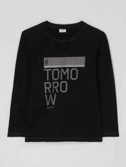 Kindermoden Kunterbunt 14 S.Oliver RED LABEL Pyjama-Oberteil Aus Baumwolle - Schwarz