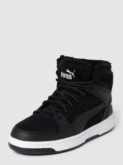 Puma High Top Sneaker Mit Logo-Details - Schwarz