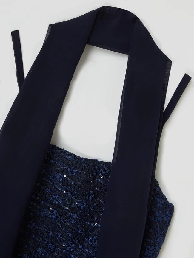 G.O.L. Kleid Aus Spitze Und Chiffon - Marineblau 2 G.O.L. Kleid Aus Spitze Und Chiffon - Marineblau – Bild 2
