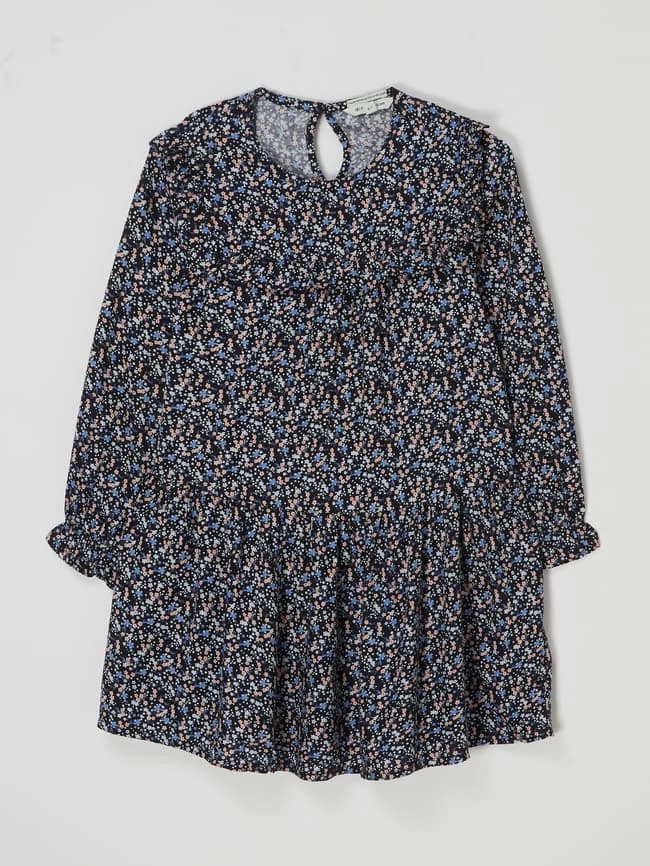 Tom Tailor Kleid Aus Viskose - Marineblau 1 Tom Tailor Kleid Aus Viskose - Marineblau