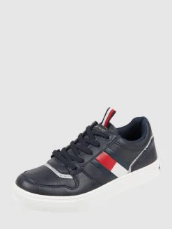 T.Hilfiger Kids Shoes Sneaker In Leder-Optik Modell 'Kobe' - Marineblau