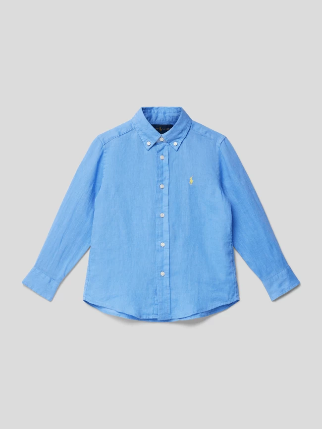Polo Ralph Lauren Kids Freizeithemd Mit Button-Down-Kragen - Bleu 1 Polo Ralph Lauren Kids Freizeithemd Mit Button-Down-Kragen - Bleu