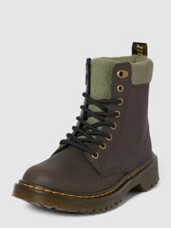 Dr. Martens Schnürstiefel Mit Label-Details Modell 'Collar' - Dunkelbraun