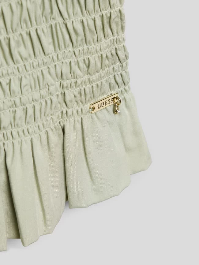 Guess Blusentop Mit Smok-Details - Schilf 2 Guess Blusentop Mit Smok-Details - Schilf – Bild 2