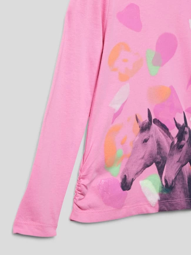 S.Oliver RED LABEL Sweatshirt Mit Rundhalsausschnitt - Pink 2 S.Oliver RED LABEL Sweatshirt Mit Rundhalsausschnitt - Pink – Bild 2