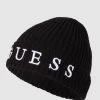Guess Mütze Mit Woll-Anteil - Schwarz