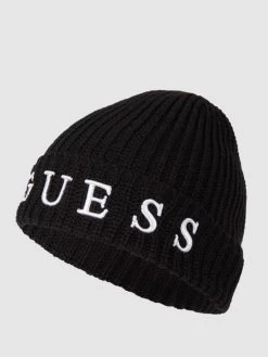 Guess Mütze Mit Woll-Anteil - Schwarz