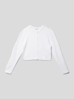 S.Oliver RED LABEL Strickjacke Mit Rundhalsausschnitt - Weiß