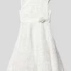 Happy Girls Kommunionskleid Mit Floraler Applikation - Offwhite