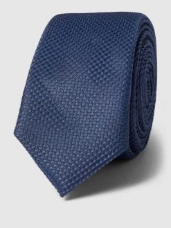 Jack & Jones Krawatte Mit Strukturmuster Modell 'JACCOLE' - Marineblau