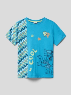 S.Oliver RED LABEL T-Shirt Mit Rundhalsausschnitt - Türkis