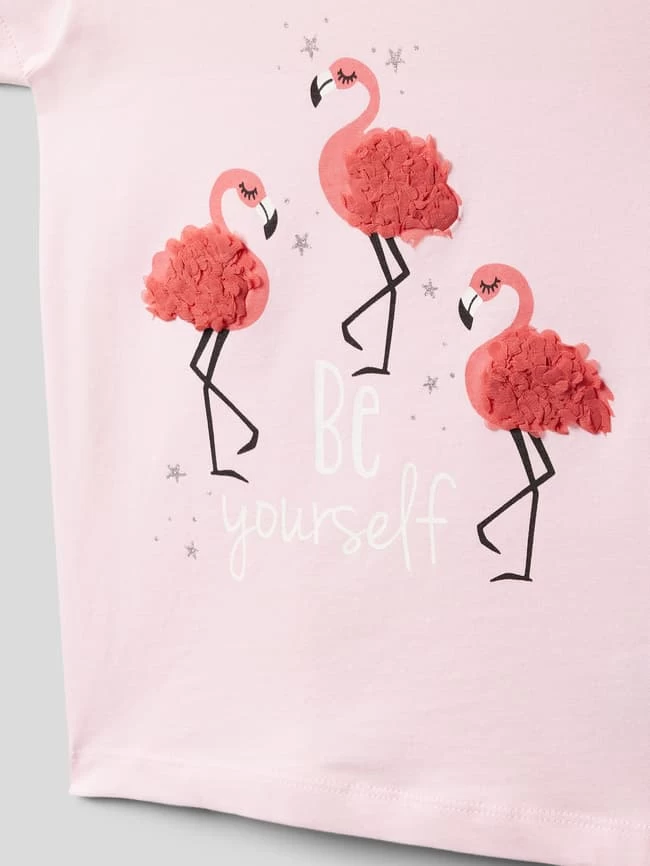 Blue Seven T-Shirt Mit Motiv-Print Mit Rüschenapplikation - Rosa 2 Blue Seven T-Shirt Mit Motiv-Print Mit Rüschenapplikation - Rosa – Bild 2