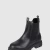 Tom Tailor Boots In Leder-Optik - Schwarz