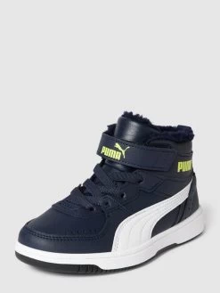 Puma High Top Sneaker Mit Futter Aus Teddyfell Modell 'JOY FUR' - Marineblau