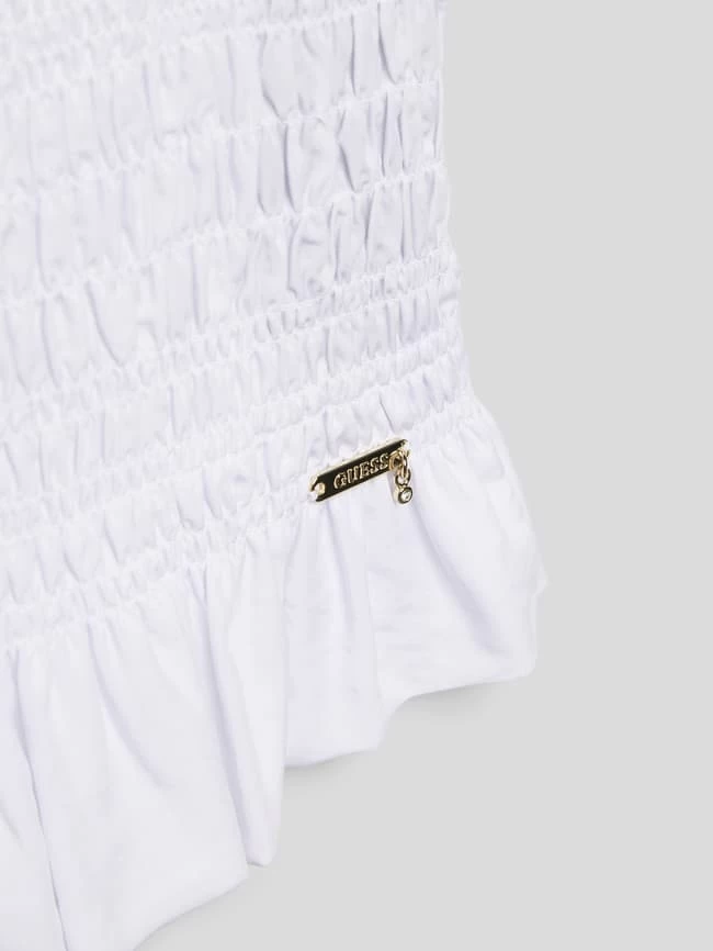 Guess Blusentop Mit Smok-Details - Weiß 2 Guess Blusentop Mit Smok-Details - Weiß – Bild 2