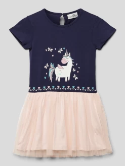 Happy Girls Minikleid Mit Motiv-Print - Marineblau