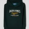 Jack & Jones Hoodie Mit Logo-Print - Dunkelgrün