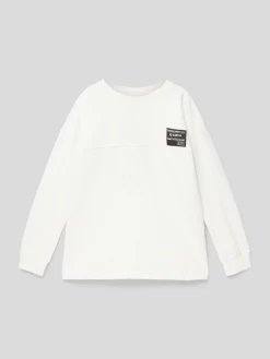 Garcia Sweatshirt Mit Label-Patch - Offwhite