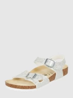 Birkenstock Sandalen Mit Glitter-Effekt Modell 'Rio' - Weiß