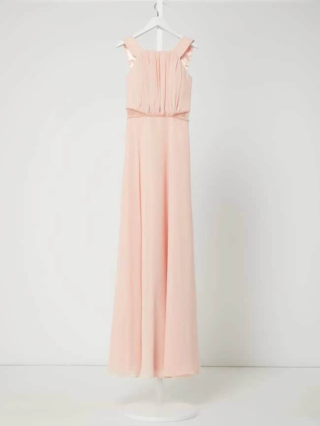 G.O.L. Maxikleid Aus Chiffon - Apricot 1 G.O.L. Maxikleid Aus Chiffon - Apricot