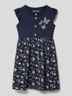 Blue Seven Kleid Mit Motiv-Print - Blau
