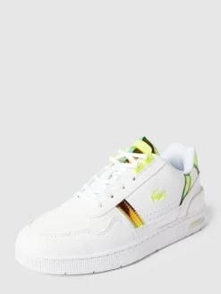 Lacoste Sneaker Mit Kontrastbesatz - Weiß