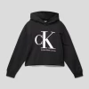 Calvin Klein Jeans Hoodie Mit Label-Print Modell 'REVEAL' - Schwarz