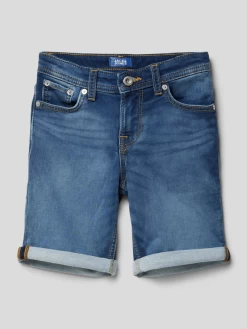 Jack & Jones Jeansshorts Mit Label-Patch Modell 'RICK' - Blau