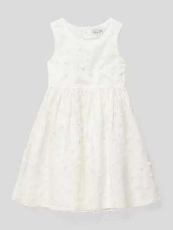 Happy Girls Kleid Mit Motiv-Applikationen - Ecru