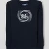 Jack & Jones Sweatshirt Aus Baumwollmischung Modell 'Luca' - Marineblau