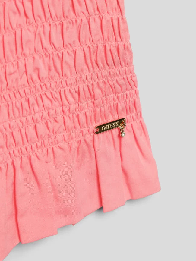 Guess Blusentop Mit Smok-Details - Pink 2 Guess Blusentop Mit Smok-Details - Pink – Bild 2