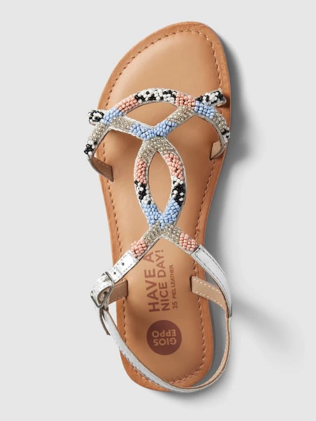 Gioseppo Zehentrenner Mit Label-Details Modell 'CASOLE' - Hellblau 4 Gioseppo Zehentrenner Mit Label-Details Modell 'CASOLE' - Hellblau – Bild 4