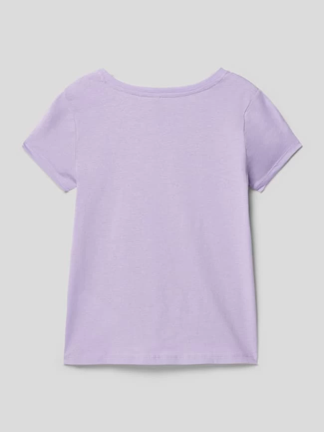 Only T-Shirt Mit Geripptem Rundhalsausschnitt Modell 'STELLA' - Flieder 3 Only T-Shirt Mit Geripptem Rundhalsausschnitt Modell 'STELLA' - Flieder – Bild 3