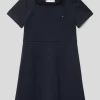 Tommy Hilfiger Teens Kleid Mit Label-Stitching - Marineblau