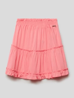 Guess Midirock Mit Smok-Details - Pink