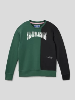 Jack & Jones Sweatshirt Mit Motiv-Print Modell 'JOROLI' - Grün