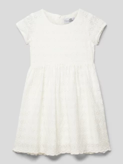 Happy Girls Minikleid Mit Floralem Muster - Ecru