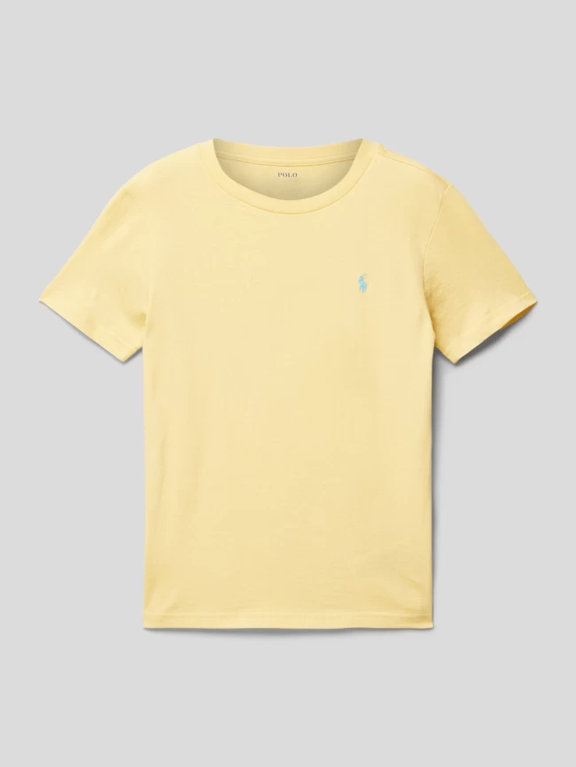 Polo Ralph Lauren Kids T-Shirt Mit Label-Stitching - Hellgelb 1 Polo Ralph Lauren Kids T-Shirt Mit Label-Stitching - Hellgelb