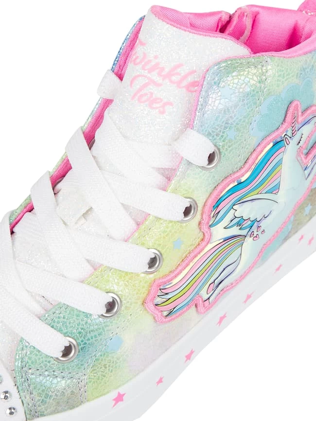 SKECHERS High Top Sneaker Mit LEDs Modell 'Unicorn Galaxy' - Silber 2 SKECHERS High Top Sneaker Mit LEDs Modell 'Unicorn Galaxy' - Silber – Bild 2