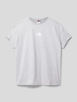 The North Face T-Shirt Mit Logo-Print - Mittelgrau Meliert